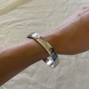 Kate Spade bride idiom bangle silver